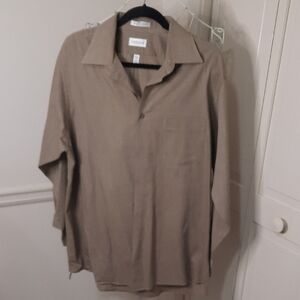 Van Heusen Men's Brown Casual Button-Down Shirt